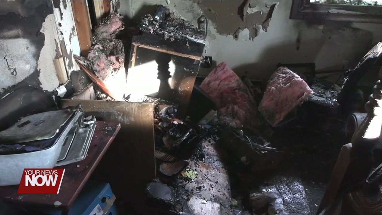Bath Fire Department handles a fire that damages a bedroom in a Bath Twp. home
